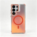 Samsung Extraordinary Chameleon Magnetic Case for S26 Ultra S25 S24 S23 Gradient Purple Pink Glitter Back, Magsafe Support, Built-In Camera Lens Film, 170 ° Drop Protection, Soft TPU Bumper, Accessories, Smartphone
