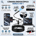 Cámara Endoscópica HD 3-en-1 Impermeable – Inspección Profesional al Alcance de tu Mano